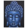 Cuadro de Buda - Detalle de Brocado en Azul