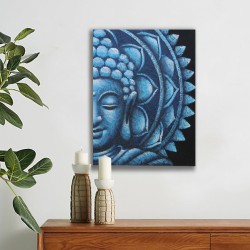 Mandala Medio Buda Azul 60x80cm