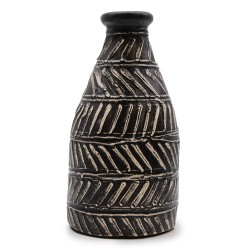 Jarra de cerâmica com motivo grego - Chocolate