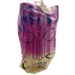 Bolsas de Algodón "Tie Dye" (170g) - 38x42x12cm - Lotus Buddha - Multi Color - Asa Natural