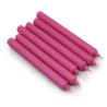 Velas a granel de cor sólida - Rustic Deep Pink - Embalagem de 10
