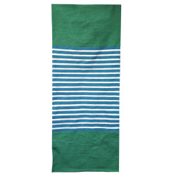 Tapete indiano de algodão - 70x170cm - Azul/Verde