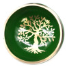Juego de Cuenco Tibetano - Árbol de la vida - Verde 10,7 cm