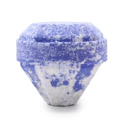 Bomba de banho de pedras preciosas - Branco e Azul