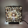 Lámpara Boho Sea Shell - Chocolate Twist Square - 15cm