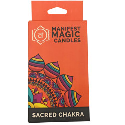 Velas Manifest Magic (embalagem de 12) - Laranja - Chakra Sagrado
