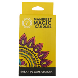 Velas mágicas Manifest Magic (embalagem de 12) - Amarelo - Chakra do Plexo Solar