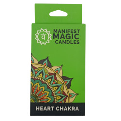 Velas mágicas Manifest Magic (embalagem de 12) - Verde - Chakra do Coração