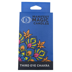 Velas Mágicas Manifest (embalagem de 12) - Azul Escuro - Chakra do Terceiro Olho