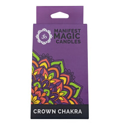 Velas mágicas Manifest Magic (embalagem de 12) - Roxo - Chakra da Coroa