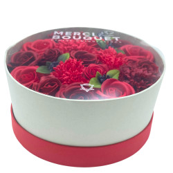 Caja Redonda - Rosas Rojas Clásicas