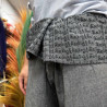 Pantalones de yoga y festivales - Mantra mandala del pescador tailandés en gris