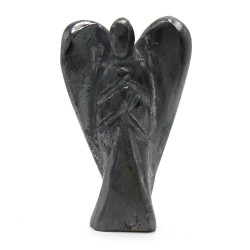 Anjo de pedra preciosa cortado à mão - Hematite
