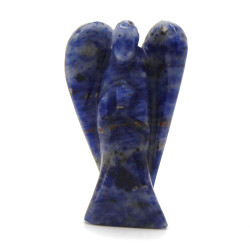 Anjo de pedra preciosa esculpido à mão - Sodalite