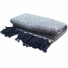 Mantas Boho Comfort - 125x150cm - Azul marino Zigzag