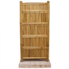Soporte alto de exhibición de bambú 30 clavijas - 140x71cm