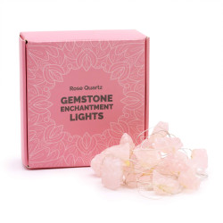Luces de encantamiento de piedras preciosas - Cuarzo rosa