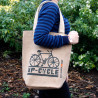 Bolso de yute ecológico - Bicicleta - (4 diseños surtidos)