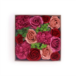 Caixa quadrada - Rosas Vintage