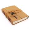 Oiled Tan Leather & Key - 200 páginas - 13x18cm