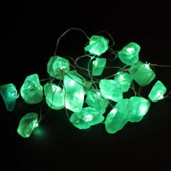 Luces de encantamiento de piedras preciosas - Jade de cristal