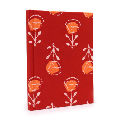 Cuadernos con encuadernación de algodón 20x15cm - 96 páginas - Rosas