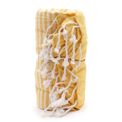 Toalha Pareo de algodão - 100x180 cm - Amarelo sol