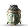 Decoración para el Hogar Cabeza de Buda - 25cm - Acabado Verde Brillante