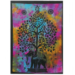 Arte de pared de algodón - Árbol elefante
