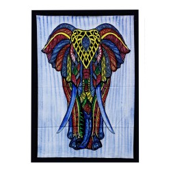 Arte de Pared de Algodón - Elefante