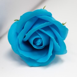 Flor média deco craft - azul
