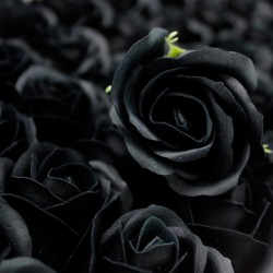 Flor de manualidades deco mediana - negra