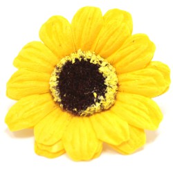 Flor de girassol artesanato deco médio - amarelo
