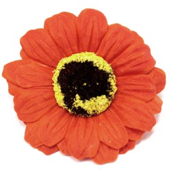 Flor de girassol artesanato deco médio - laranja