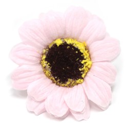 Flor de girassol artesanato deco médio - cor-de-rosa