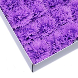 Flor de Jabón Manualidades - claveles - Violeta