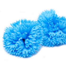 Flor de sabão artesanal - cravos - azul