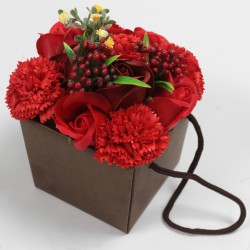 Sabonete Bouquet de Flores - Rosas Vermelhas e Cravos