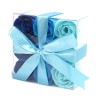 Set de 9 flores de Jabón - rosas azul