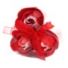 Set de 3 flores de Jabón caja corazón - Rosas Rojas