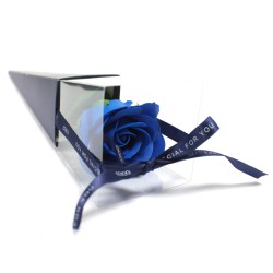 Rosa única - rosa azul