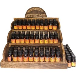 Expositor de madeira para óleos essenciais / fragrâncias