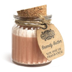 Frasco de vela de cera de soja - Brandy Butter