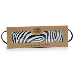 Saco de trigo de lavanda de luxo em caixa de oferta - Zebra