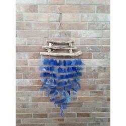Carrilhão de vidro reciclado - Azul