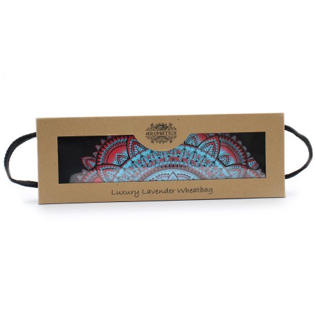 Bolsa de trigo de lavanda de lujo en caja de regalo - Mandala