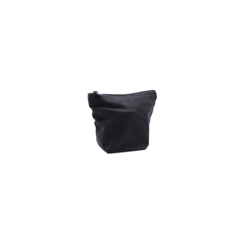 Saco de algodão preto para artigos de higiene pessoal 10 oz - Mini saco