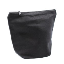 Saco de algodão preto para artigos de higiene 10 oz - saco de tamanho médio