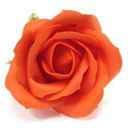 Flor média deco craft - laranja queimado