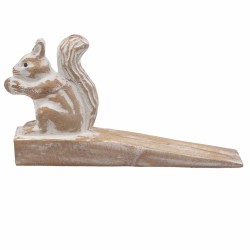 Batente de porta esculpido à mão - Esquilo